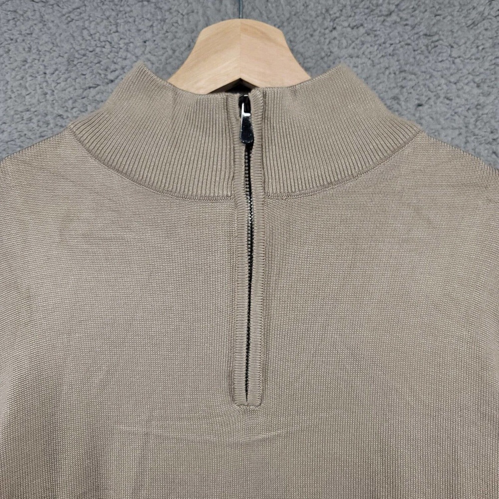 Coofandy sweater Mens Small Viscose beige‎ sweater 1/4 zip - Picture 2 of 16